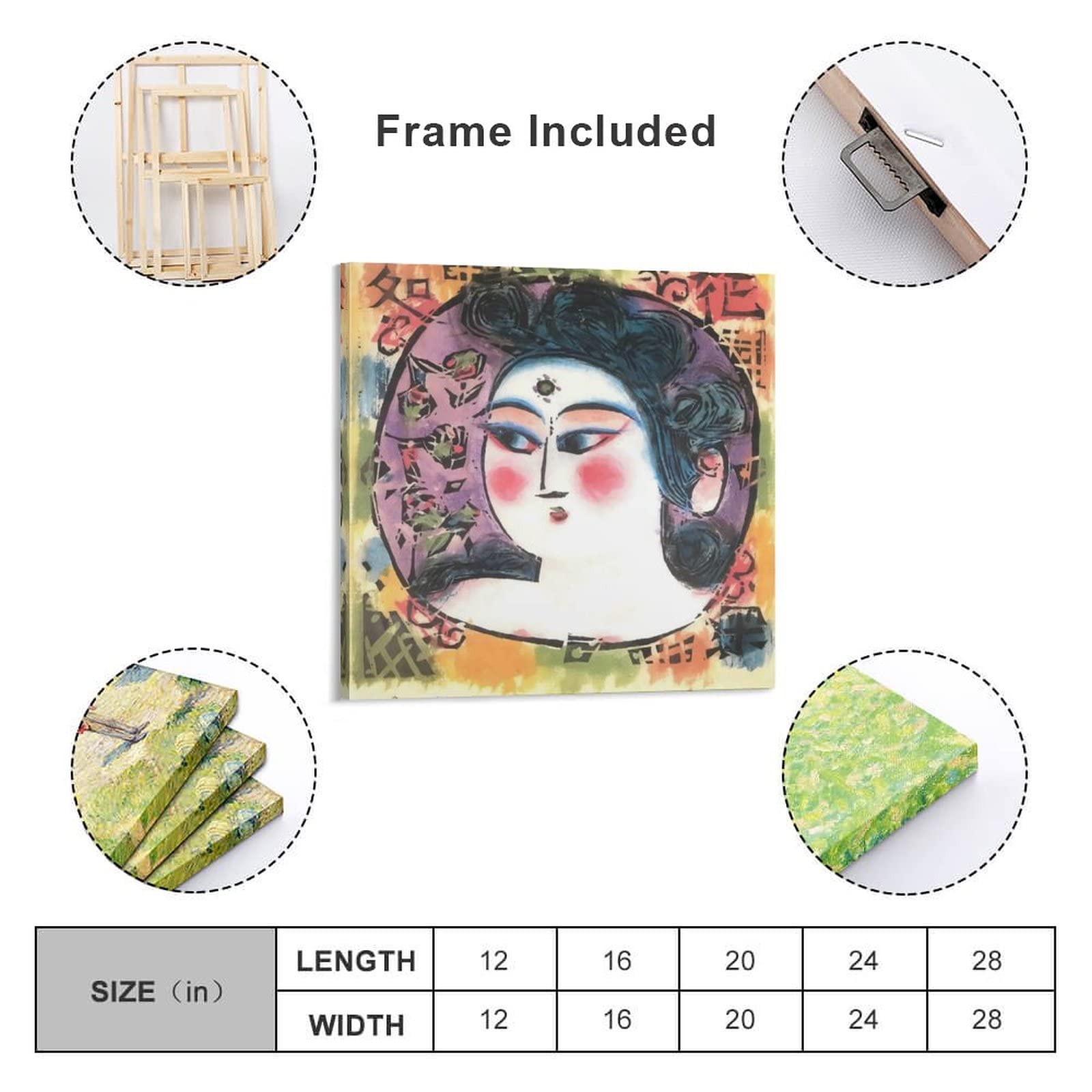 ポスター 棟方志功 弘仁妃の柵 ウォールアート キャンバス 印刷 画像